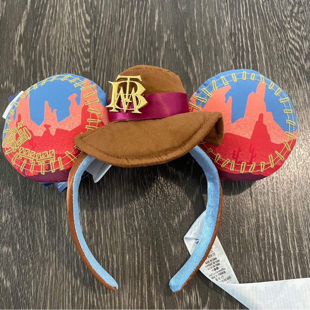 NWT Disney Parks Big Thunder Railroad 50th Anniversary Mickey Ears